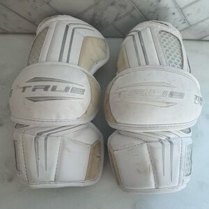 White Lacrosse Elbow Pads - Men’s XS